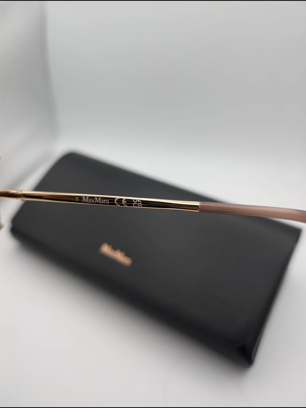 Max Mara Menton-3 Gold Violet Cat Eye Sunglasses MM0141 NWT Case Included